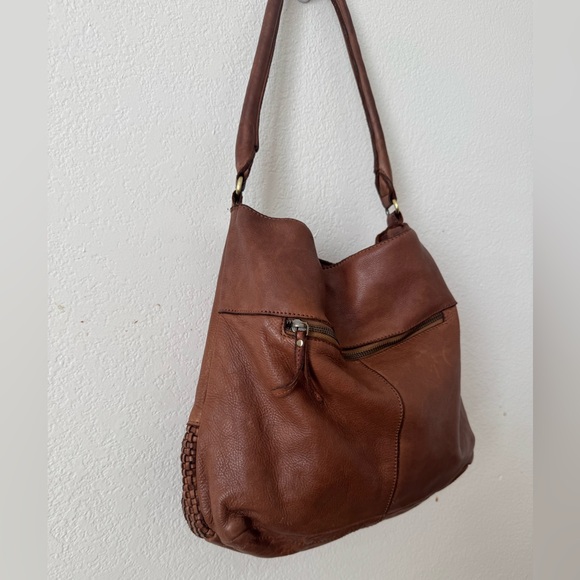 Marta Ponti Portugal Brown Leather Woven Tote Bag - Picture 6 of 11